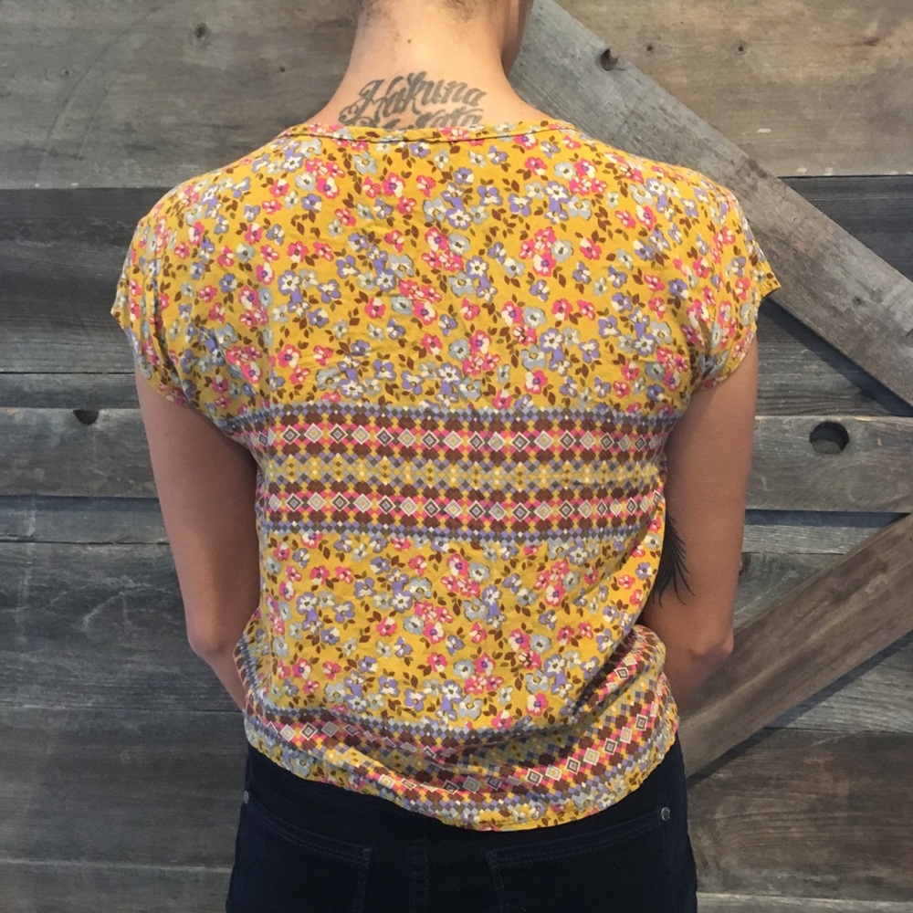 Mission tie-front floral print top - Picture 3 of 7
